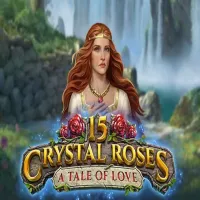 El logo de la 15 Crystal Roses Tragaperras
