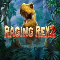 El logo de la Raging Rex 2 Tragaperras