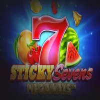 El logo de la Sticky Sevens Megaways Tragaperras