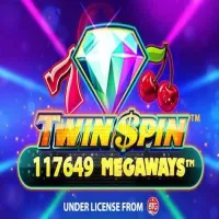 El logo de la Twin Spin Megaways Tragaperras