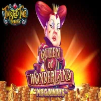 El logo de la Queen of Wonderland Megaways Tragaperras