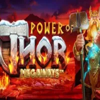 El logo de la Power of Thor Megaways Tragaperras