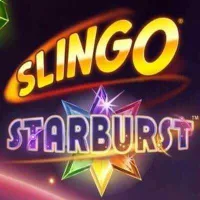 El logo de la Slingo Starburst Tragaperras